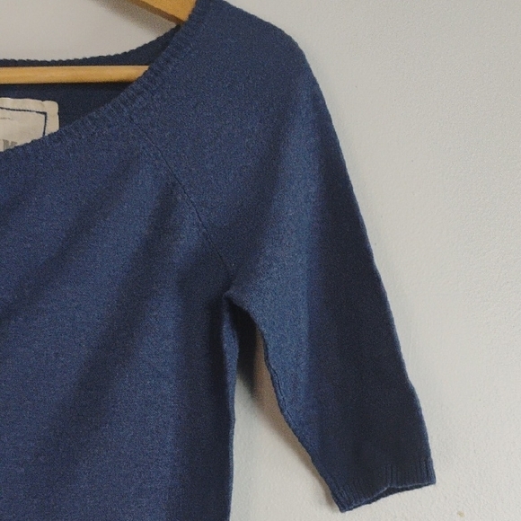 Mossimo Supply Co. Blue Sweater Cardigan Crop Top 100% Cotton Size XS-Casual - Picture 3 of 8